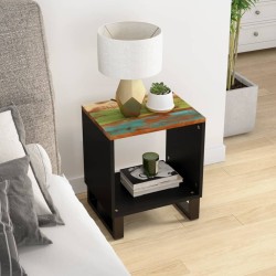 Table basse 40x31x46 cm Bois de récupération et d'ingénierie 