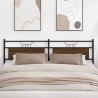 Tête de lit chêne marron 193 cm bois d'ingénierie et acier 