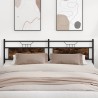 Tête de lit chêne fumé 193 cm bois d'ingénierie et acier 