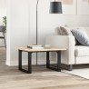 Pieds de table basse cadre en O 50x40x38 cm acier 
