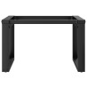 Pieds de table basse cadre en O 50x40x38 cm acier 