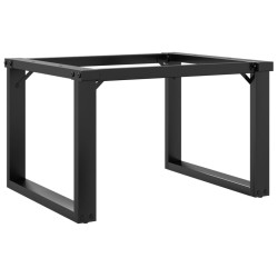 Pieds de table basse cadre en O 50x40x38 cm acier 