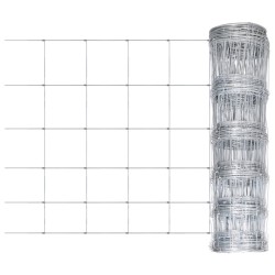 Clôture de jardin Acier galvanisé Argenté 50x0,8 m 