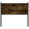 Tête de lit chêne fumé 107 cm bois d'ingénierie et acier 