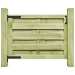 Portillon Bois de pin imprégné 100x75 cm Vert 