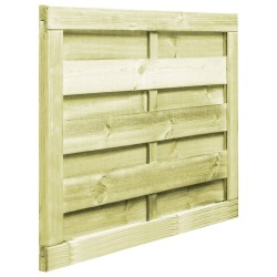 Portillon Bois de pin imprégné 100x75 cm Vert 