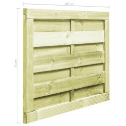 Portillon Bois de pin imprégné 100x75 cm Vert 