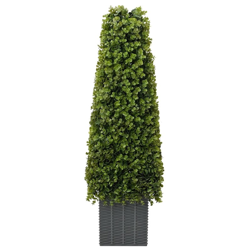 Plante artificielle Eucalyptus avec pot 27x27x90 cm Vert 