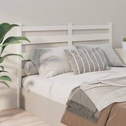 Tête de lit Blanc 166x4x100 cm Bois massif de pin 