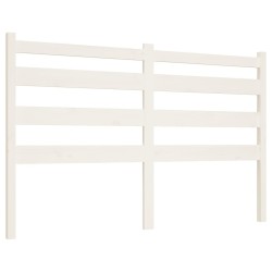 Tête de lit Blanc 166x4x100 cm Bois massif de pin 