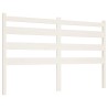 Tête de lit Blanc 166x4x100 cm Bois massif de pin 