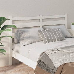 Tête de lit Blanc 166x4x100 cm Bois massif de pin 