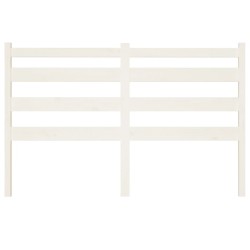 Tête de lit Blanc 166x4x100 cm Bois massif de pin 