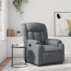 Fauteuil inclinable Gris Similicuir 