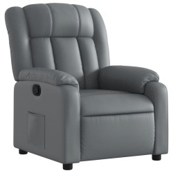 Fauteuil inclinable Gris Similicuir 