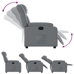 Fauteuil inclinable Gris Similicuir 