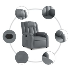 Fauteuil inclinable Gris Similicuir 