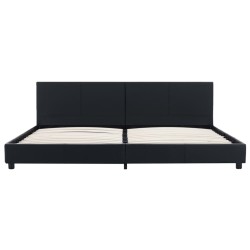 Cadre de lit Noir Similicuir 180x200 cm 