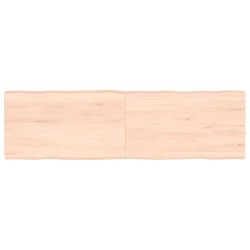 Dessus de table bois massif non traité bordure assortie 