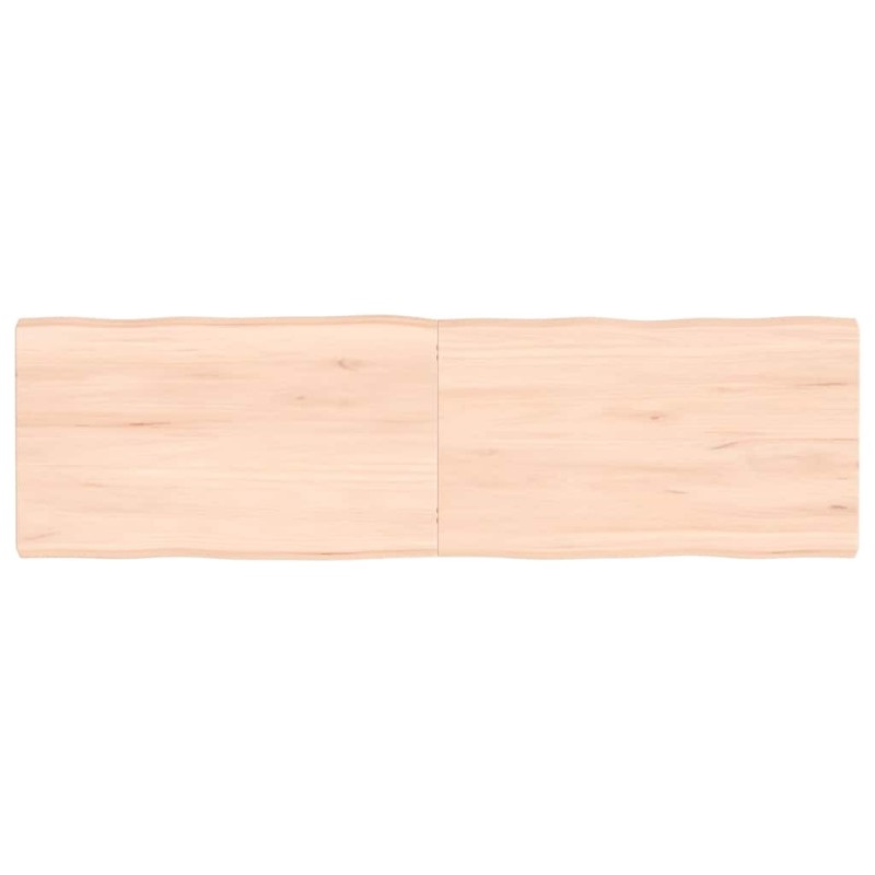 Dessus de table bois massif non traité bordure assortie 