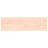 Dessus de table bois massif non traité bordure assortie 