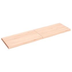 Dessus de table bois massif non traité bordure assortie 
