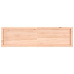 Dessus de table bois massif non traité bordure assortie 