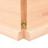 Dessus de table bois massif non traité bordure assortie 