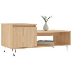 Table basse Chêne sonoma 100x50x45 cm Bois d'ingénierie 