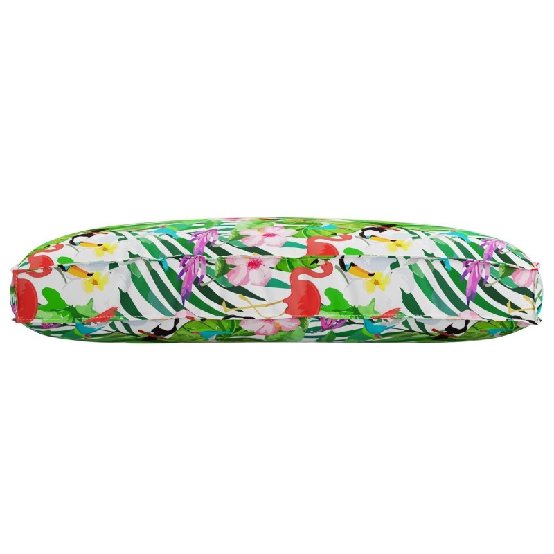 Coussin de palette pour siège Jungle tropical 120x80x12 cm en tissu Oxford 