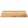 Dessus de table 60x50x2,5 cm rectangulaire bois massif manguier 