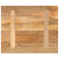 Dessus de table 60x50x2,5 cm rectangulaire bois massif manguier 