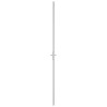 Porte intérieure 83x201,5 cm Blanc Verre ESG et aluminium 