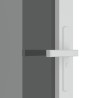 Porte intérieure 83x201,5 cm Blanc Verre ESG et aluminium 
