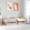 Lit de jour avec tiroirs sans matelas 80x200 cm bois massif 