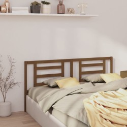 Tête de lit Marron miel 156x4x100 cm Bois de pin massif 