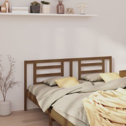 Tête de lit Marron miel 156x4x100 cm Bois de pin massif 