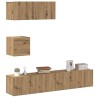 Ensemble de meuble TV mural 4 pcs chêne artisanal 