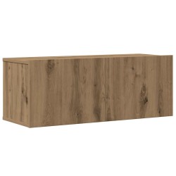 Ensemble de meuble TV mural 4 pcs chêne artisanal 
