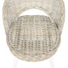 Chaise de canapé rotin kubu blanc 