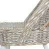 Chaise de canapé rotin kubu blanc 