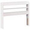 Cadre de lit avec tête de lit blanc 90x200cm bois de pin massif 