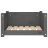 Lit pour chien Gris 55,5x45,5x28 cm Bois massif de pin 