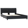 Cadre de lit sans matelas noir similicuir 120x200 cm 