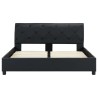 Cadre de lit sans matelas noir similicuir 120x200 cm 