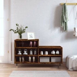 Armoire à chaussures Chêne fumé 102x36x60 cm Bois d'ingénierie 