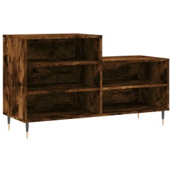 Armoire à chaussures Chêne fumé 102x36x60 cm Bois d'ingénierie 