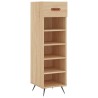 Armoire à chaussures chêne sonoma 30x35x105cm bois d'ingénierie 