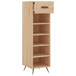 Armoire à chaussures chêne sonoma 30x35x105cm bois d'ingénierie 