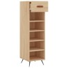 Armoire à chaussures chêne sonoma 30x35x105cm bois d'ingénierie 